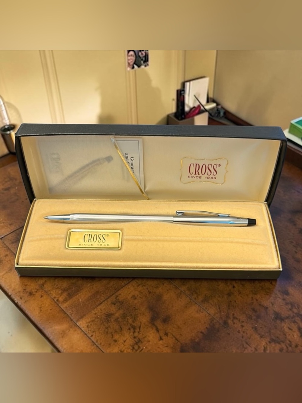 CROSS Classic Chrome Ballpoint Pen with Case